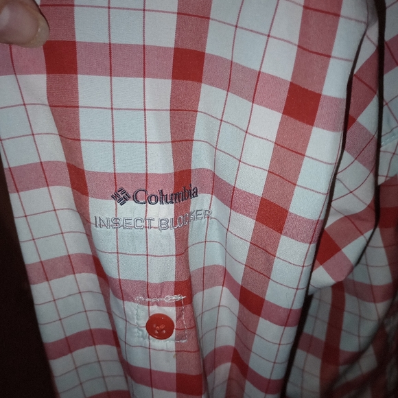 Columbia insect blocker button down shirt/ L - Picture 6 of 11